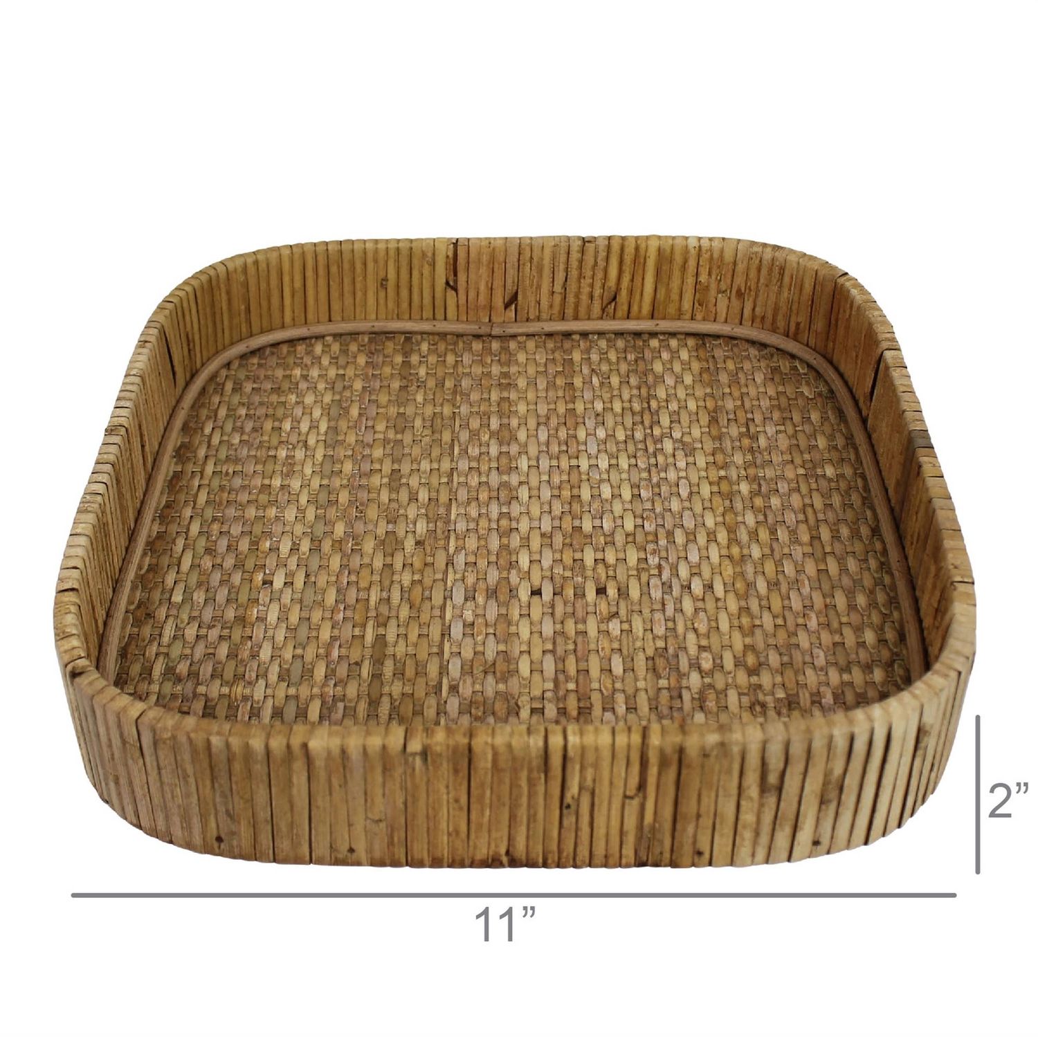 Cayman Tray, Rattan, Square - Sm