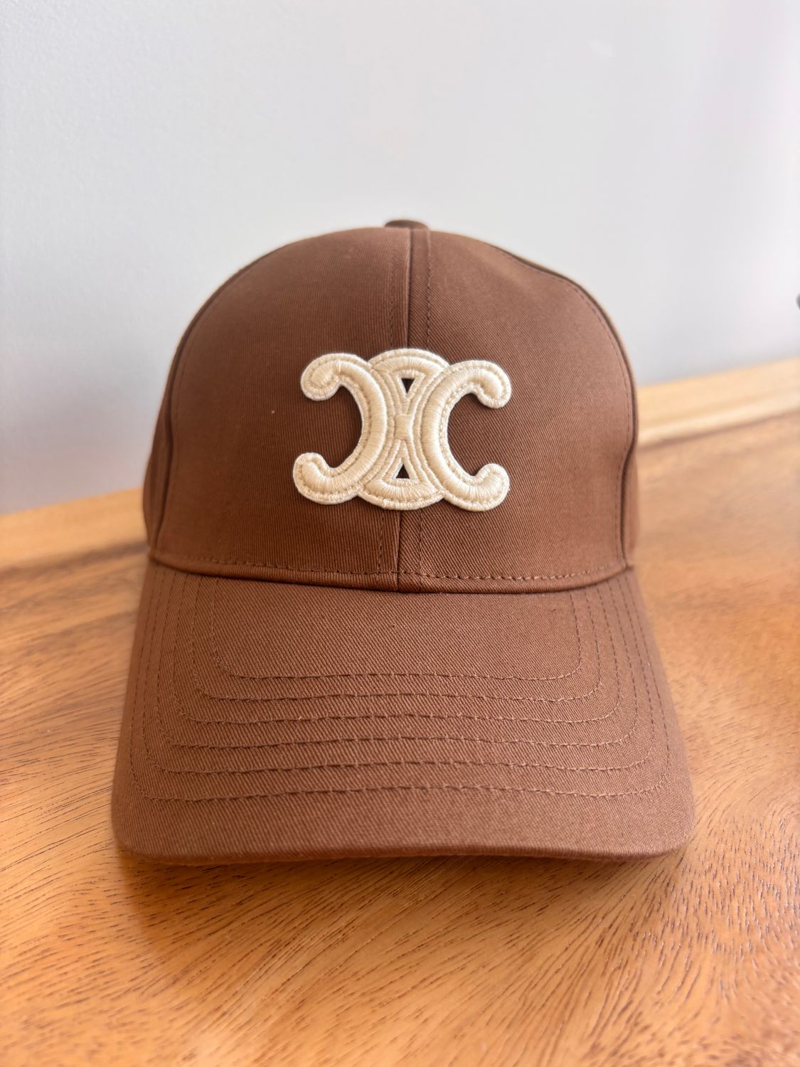 Celine Triomphe Baseball Cap - Brown