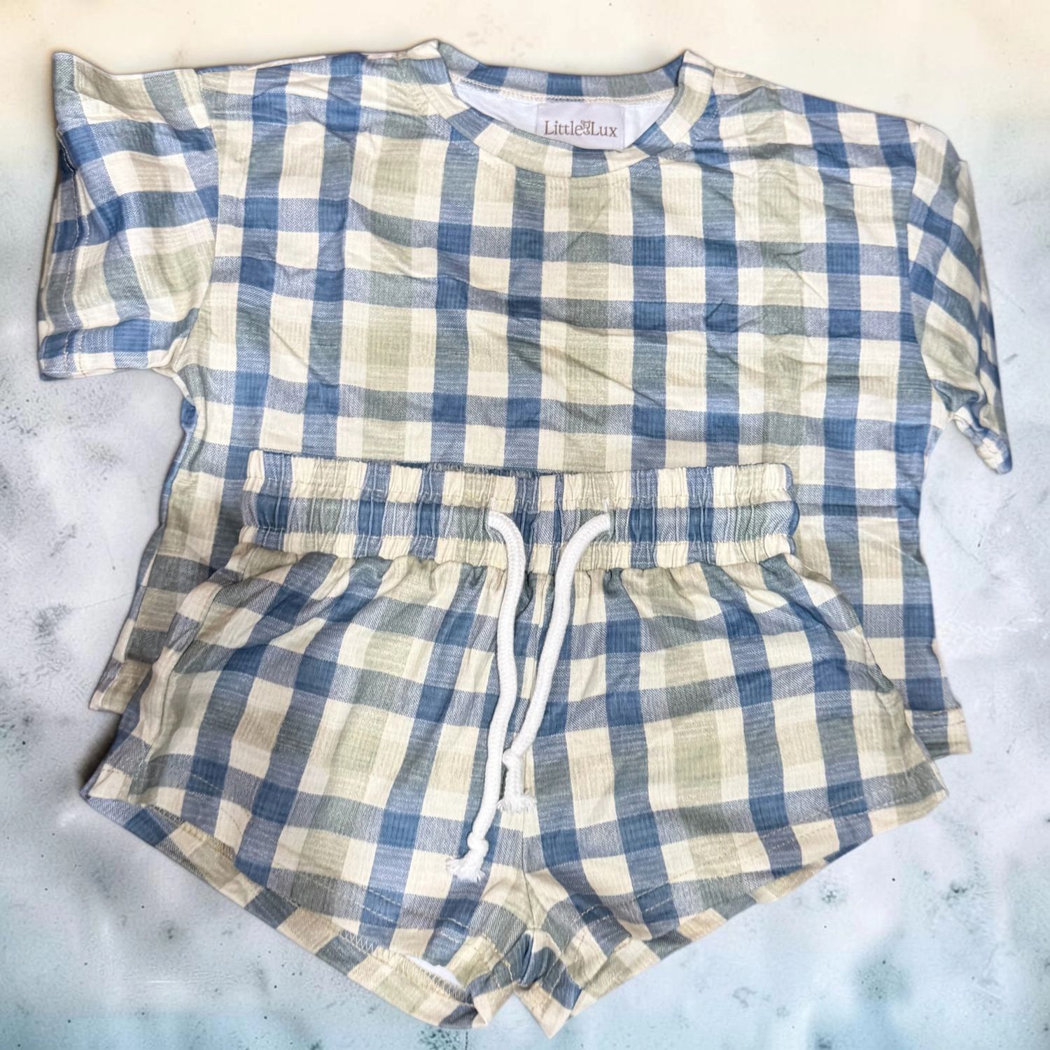 Plaid Matching Set