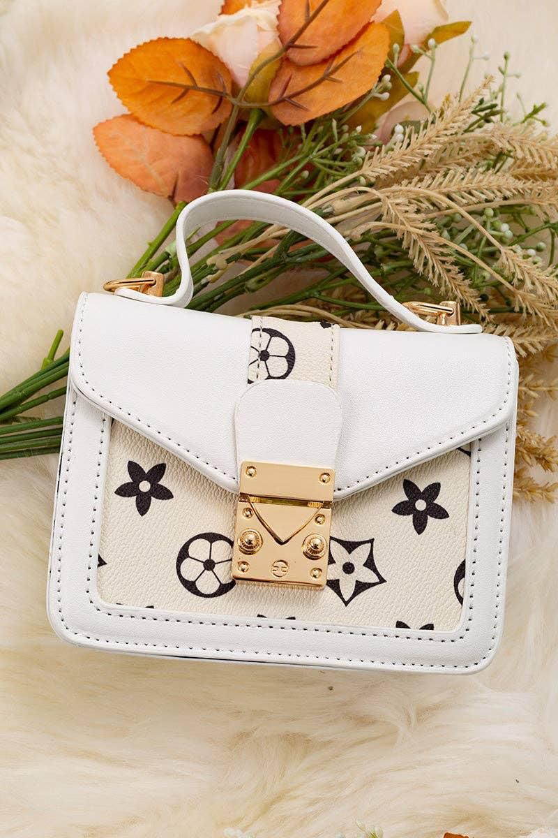 White/Cream LV Inspired Purse