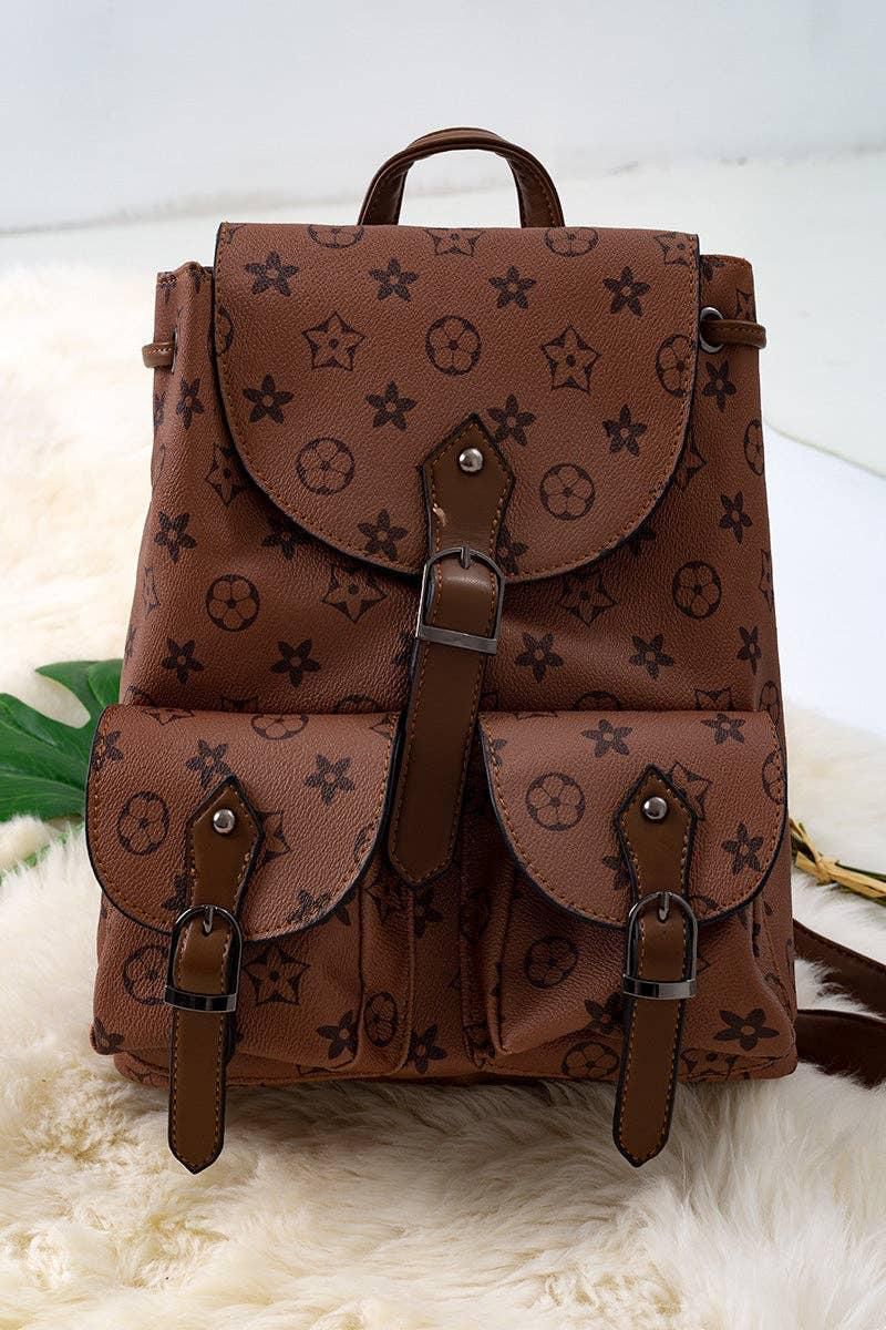 LV Inspired Backpack