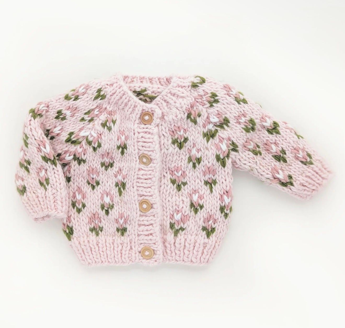 Bitty Blooms Blush Cardigan