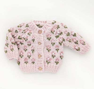 Bitty Blooms Blush Cardigan