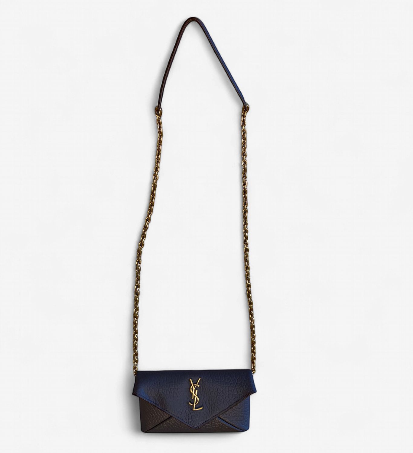 Brown Envelope Shoulder Bag- YSL
