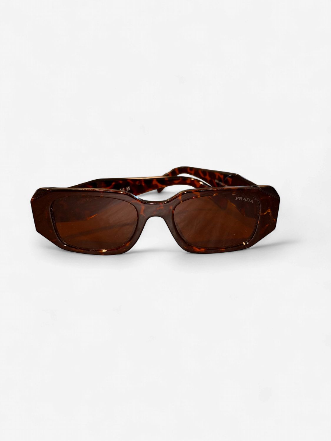 PR Tortoise Rectangle Sunglasses