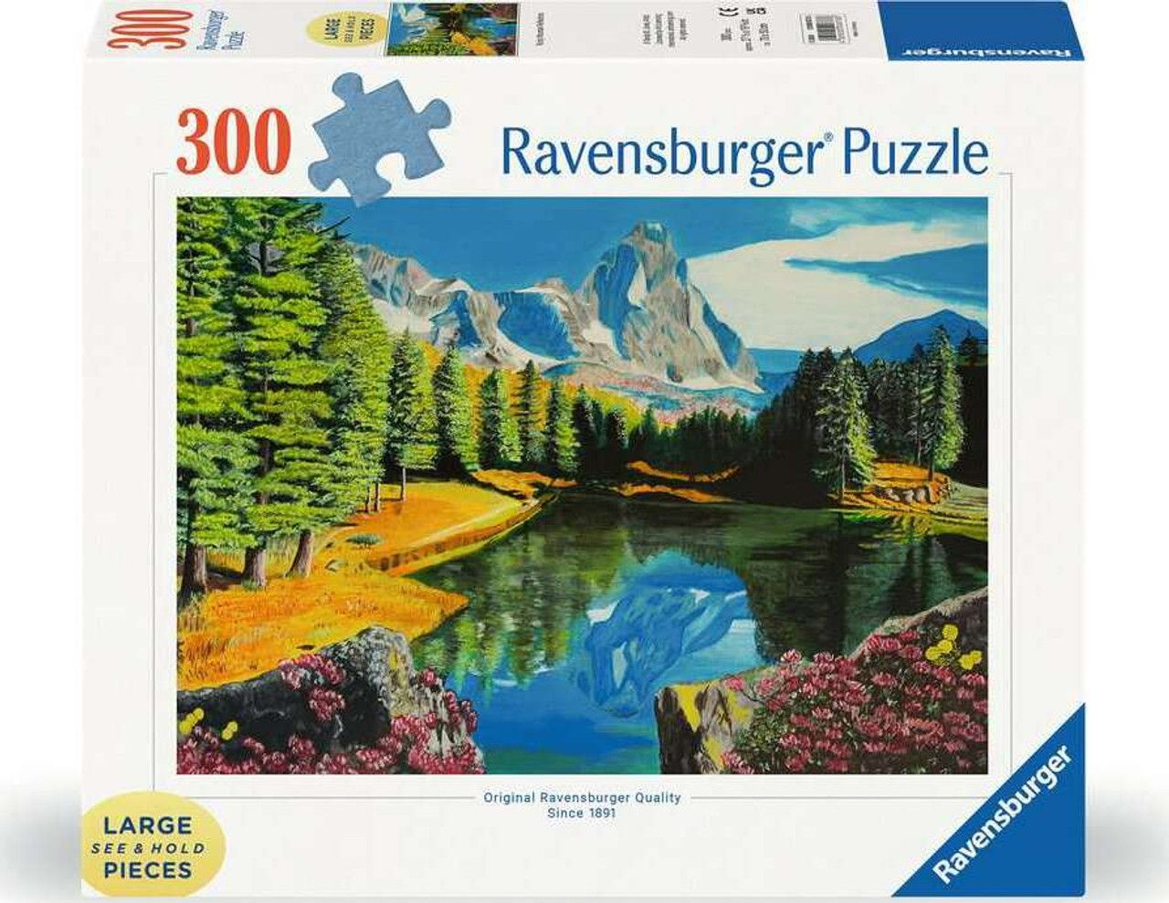 Rocky Mountain Reflections - 300 pc Large Format Puzzle