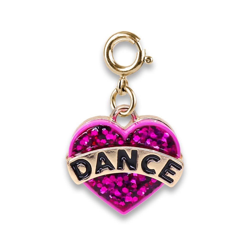 Gold Dance Heart Charm
