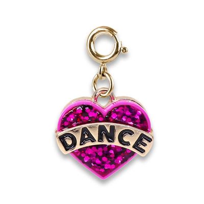 Gold Dance Heart Charm