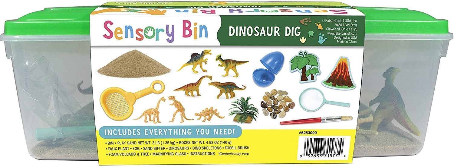 Sensory Bin Dinosaur Dig
