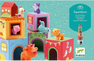 Topanifarm Nest and Stack Blocks + Animals