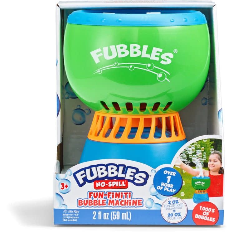 Fubbles No-Spill Fun-Finiti Bubble Machine
