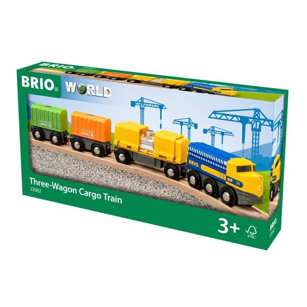 Three Wagon Cargo Train