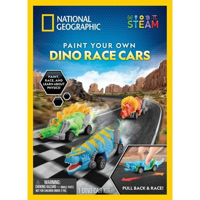 National Geographic - Paint Your Own Dino Race Cars
