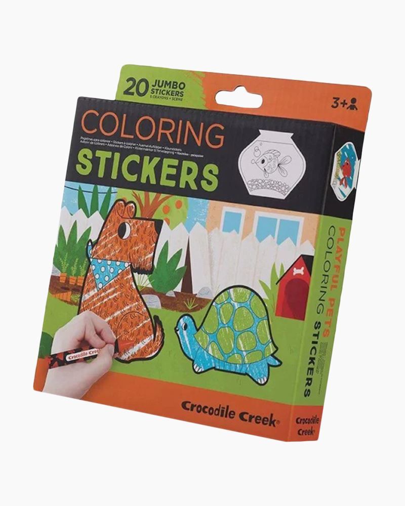 Coloring Stickers - Playful Pets