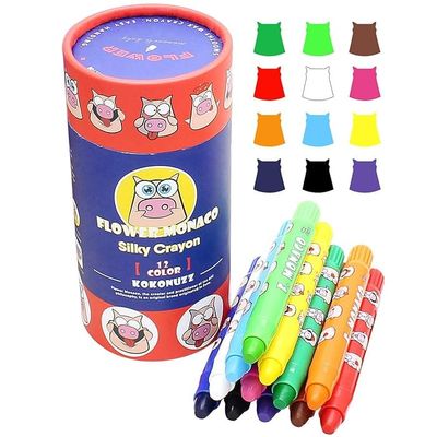 FlowerMonaco Silky Crayons - 12 Colors