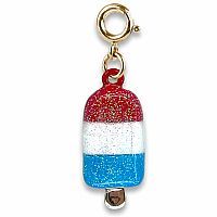 Gold Glitter Ice Pop Charm