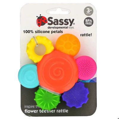 Silicone Flower Rattle Teether