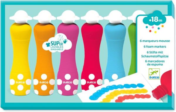 6 Foam Markers