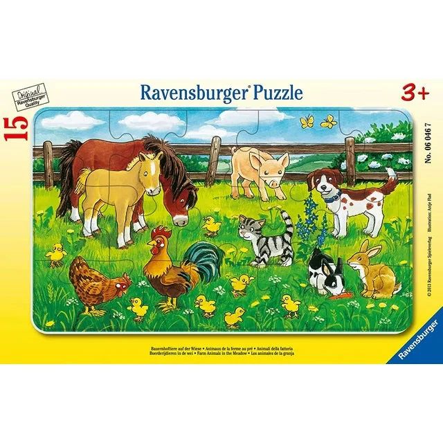 Farm Animals in the Meadow - 15 Pc. Puzzle