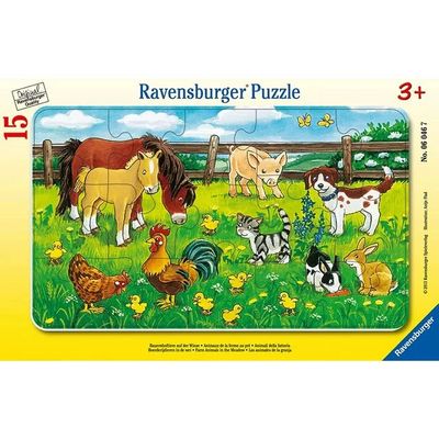 Farm Animals in the Meadow - 15 Pc. Puzzle