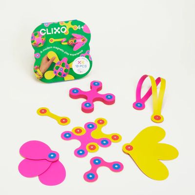 Clixo - 18 pc Pink/Yellow