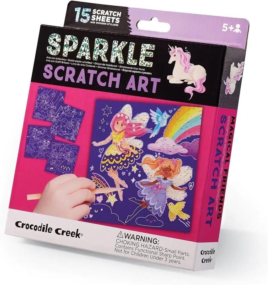 Sparkle Scratch Art - Magical friends
