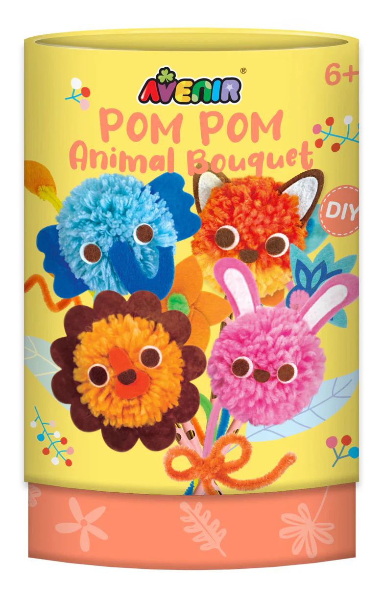 Pom Pom Animal Bouquet