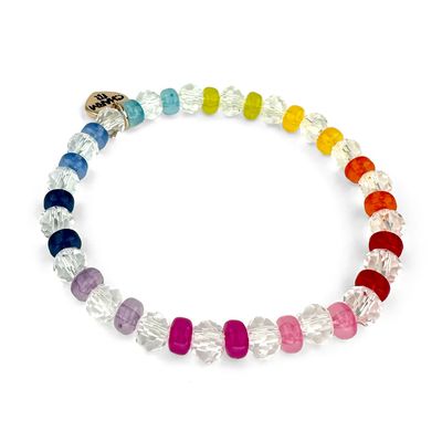 Rainbow Bead Stretch Bracelet