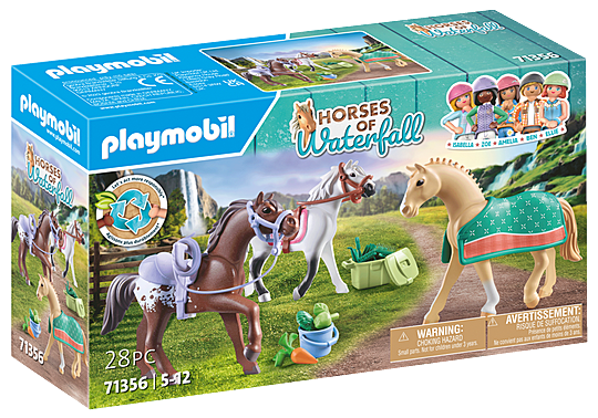 Three Horse Set: Morgan, Quarter Horse &amp; Shagya Araber - Playmobil 71356