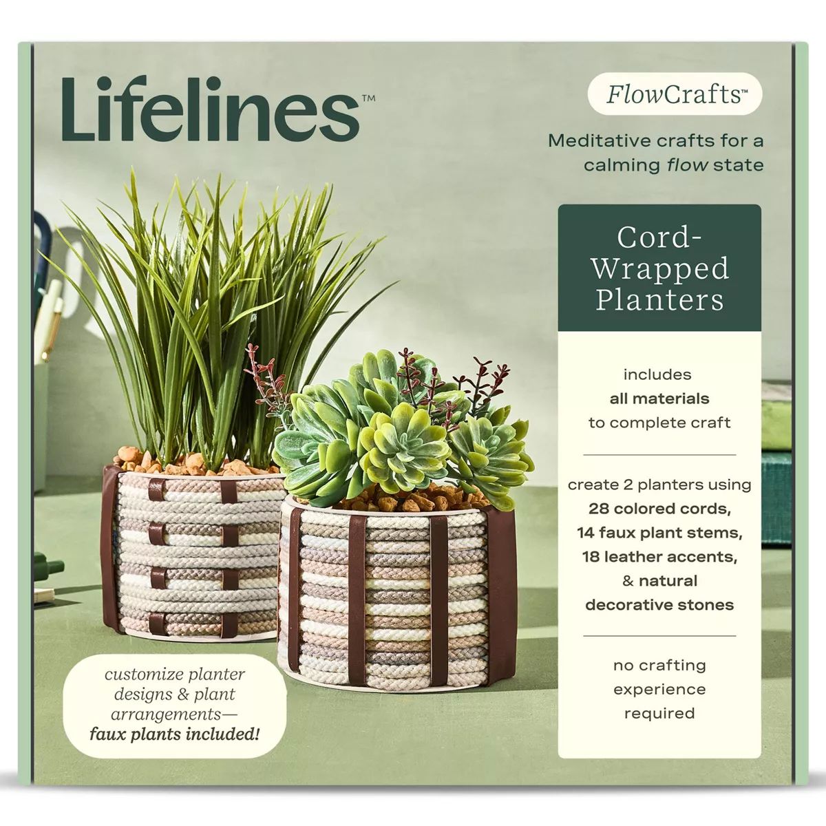 FlowCrafts - Cord-Wrapped Planters