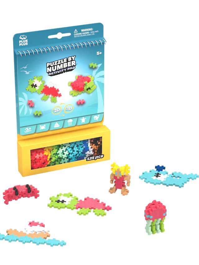 Puzzle By Number Activity Pad - Ocean