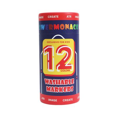 FlowerMonaco Washable Markers - 12