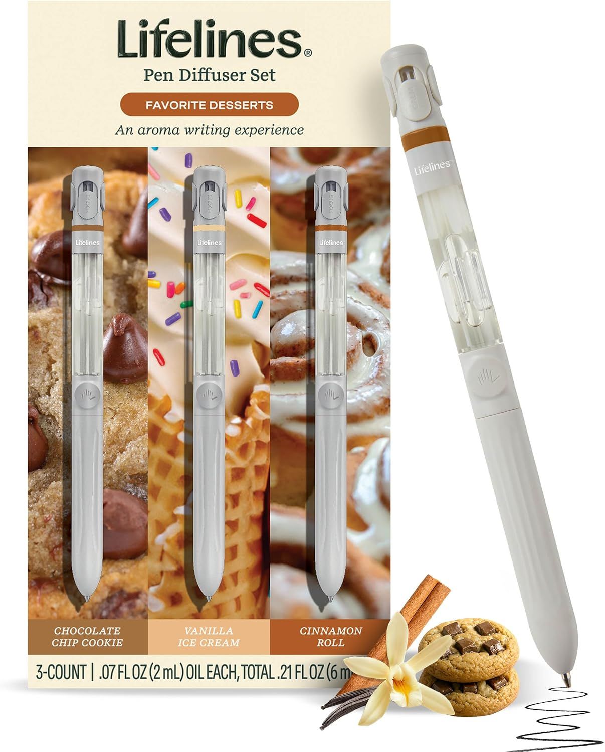 Pen Diffuser Set/3 - Favorite Desserts
