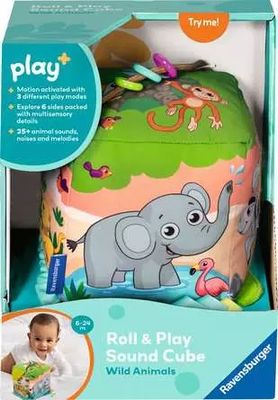 Roll &amp; Play Sound Cube: Wild Animals