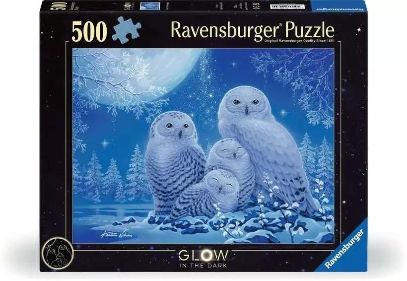 Owls in the Moonlight (Glow in the Dark) - 500 Pc. Puzzle
