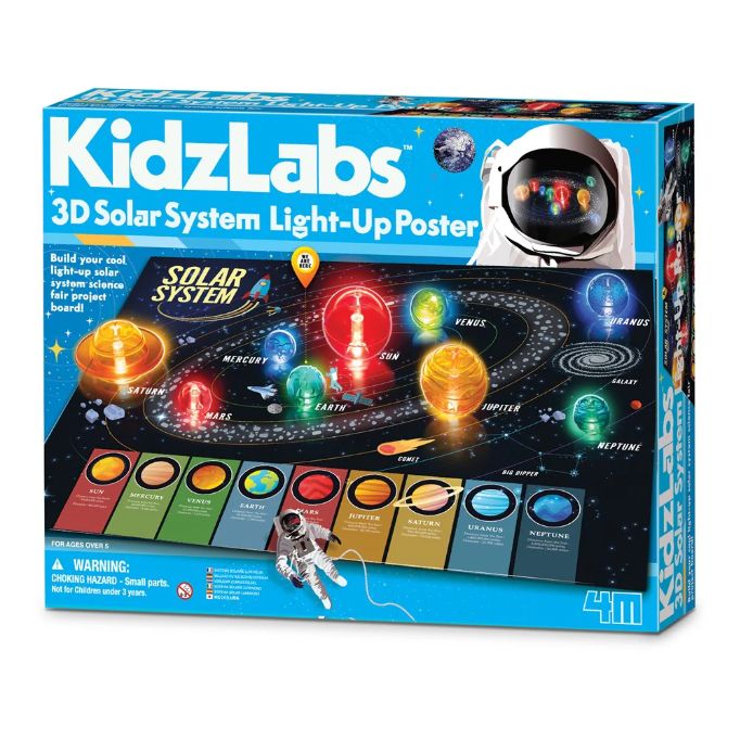 3D Solar System Light-Up Poster