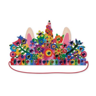 Jewel Art Crowns - Unicorn Flowers