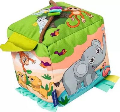 Roll &amp; Play Sound Cube Wild Animals