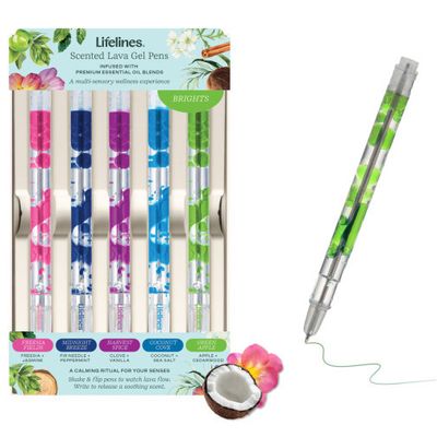 Scented Lava Pens Set of 5 - Brights