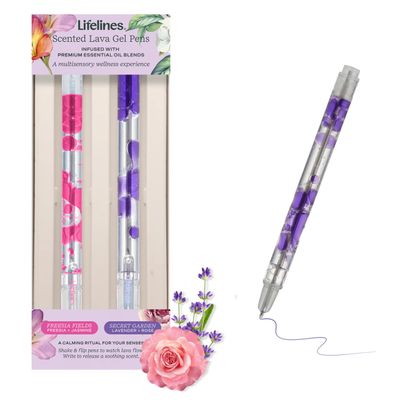 Scented Lava Pens Set of 2 - Pink &amp; Purple