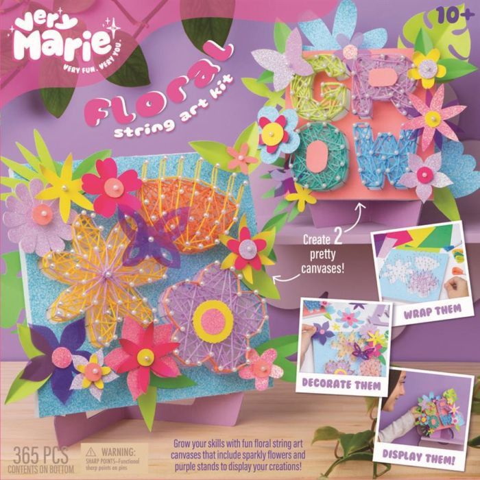 Floral String Art Kit