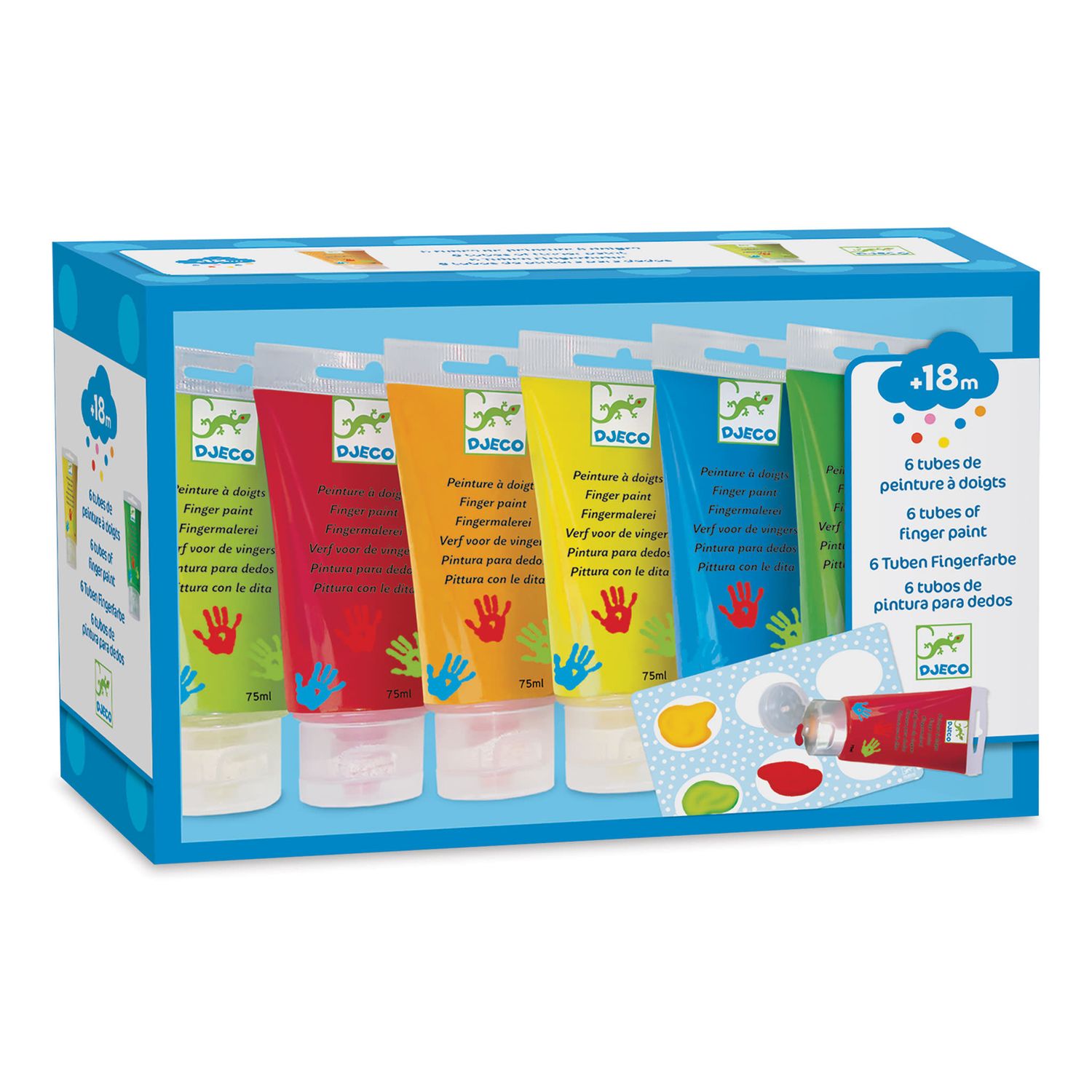 6 Tubes of Finger Paint