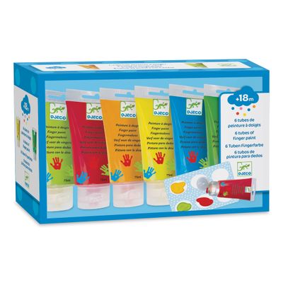 6 Tubes of Finger Paint