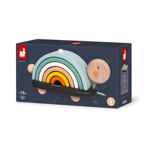 Rainbow Turtle Pull Along