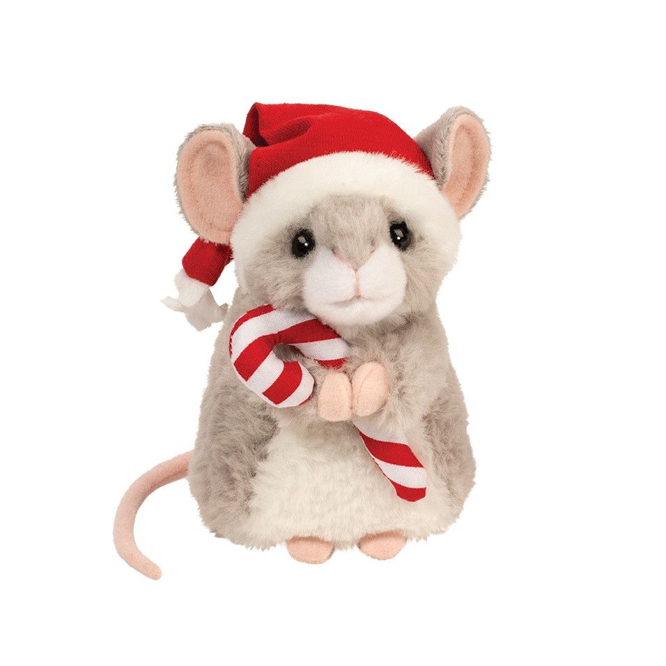 Merrie Mouse W/Santa Hat &amp; Candy Cane