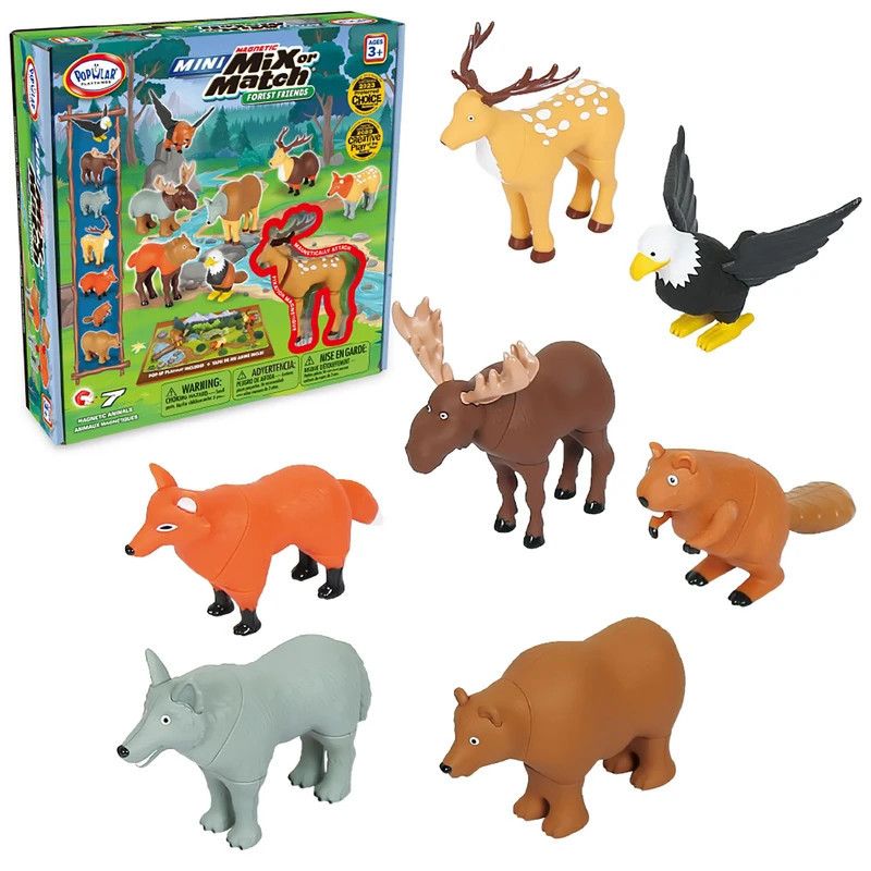 Mini Magnetic Mix or Match Animals - Forest