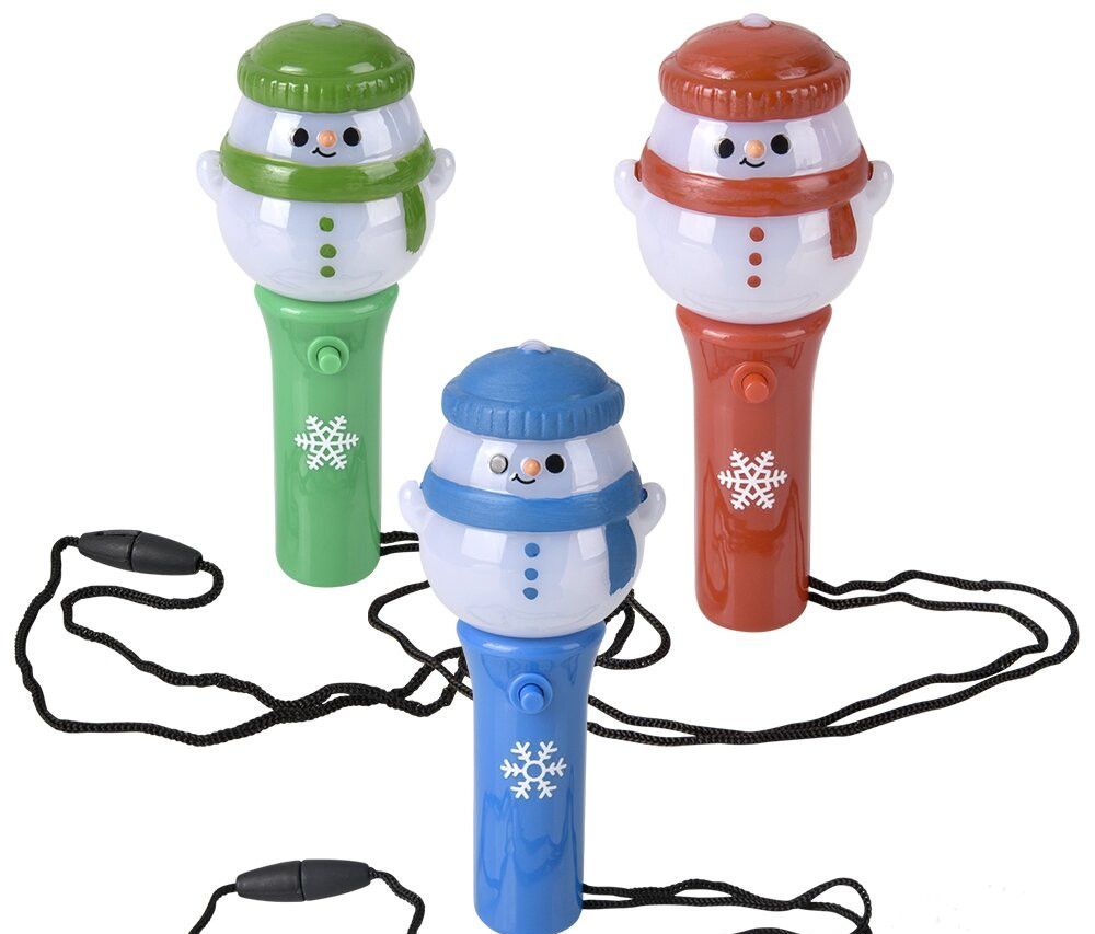 Light-Up Snowman Spinning Necklace