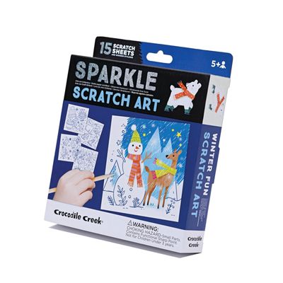 Sparkle Scratch Art - Winter Fun