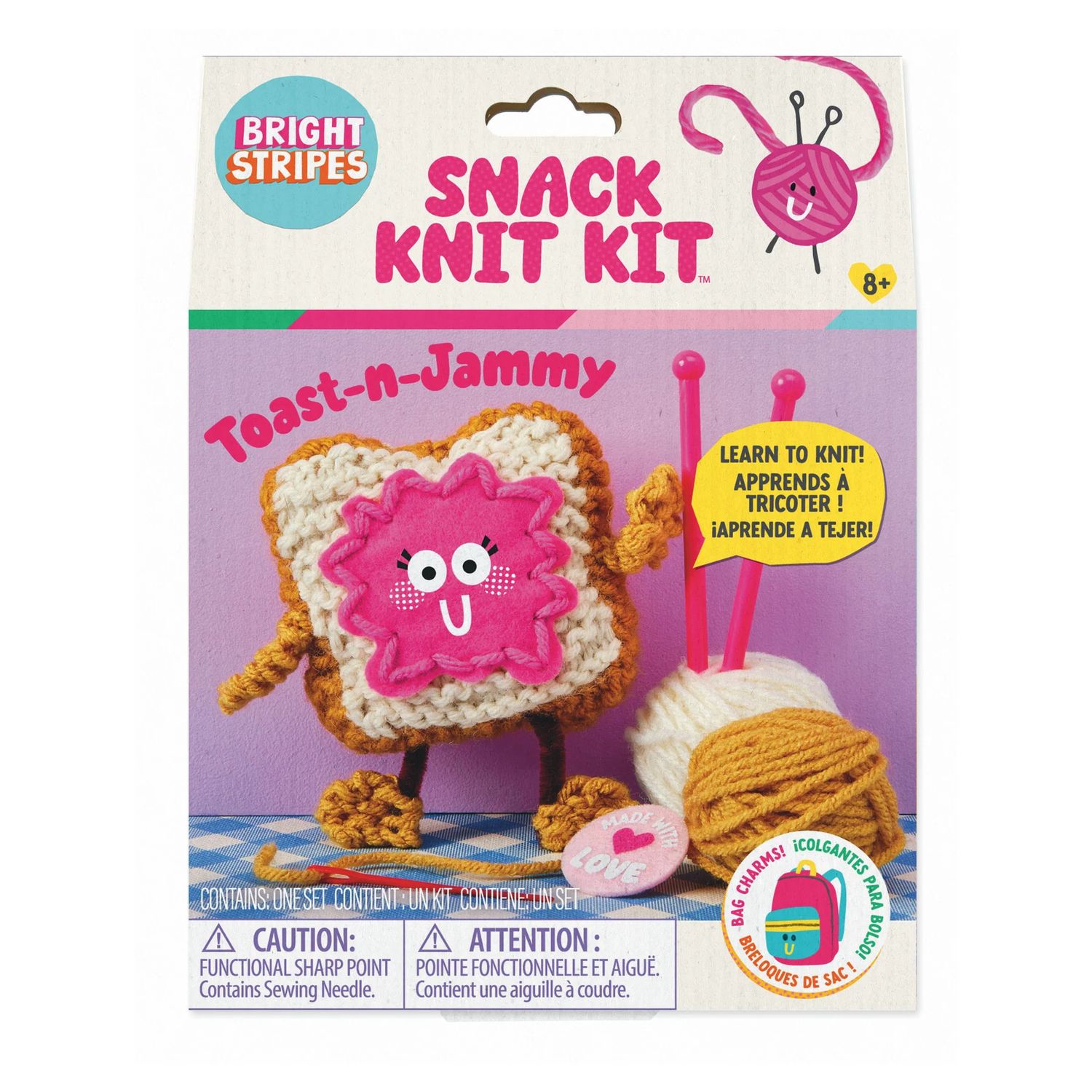 Snack Knit Kit - Toast-n-Jammy