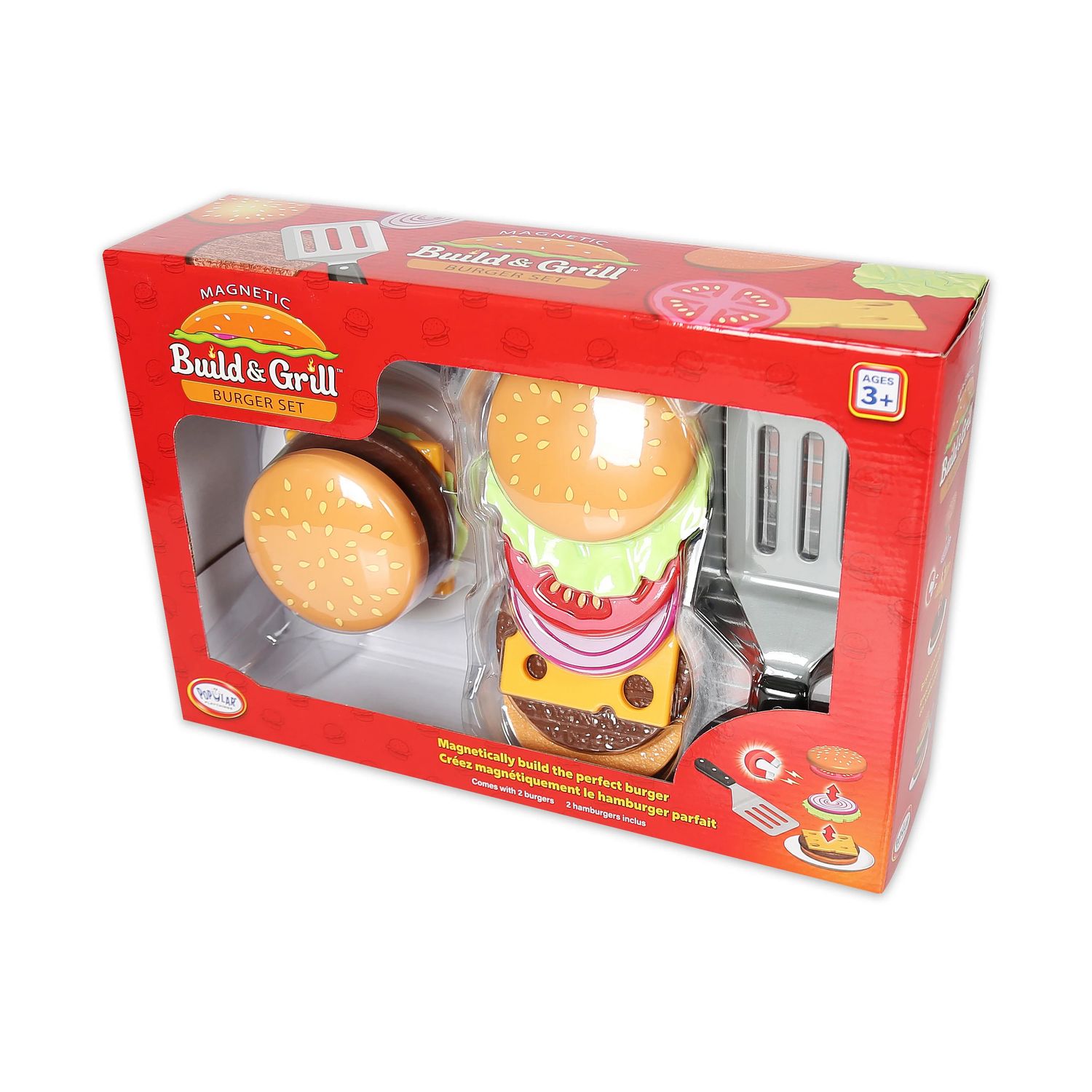Magnetic Build &amp; Grill Burger Set